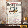 Personalized Indoor Decor Sewing Room Rules Poster JR38 81O47 1