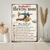 Personalized Indoor Decor Sewing Room Rules Poster JR38 81O47 thumb 1