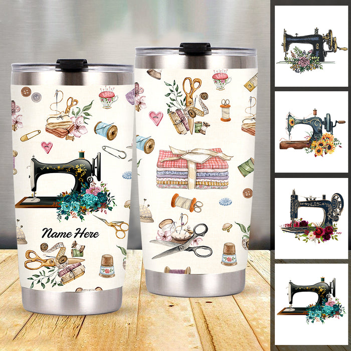 Personalized Sewing Therapy Steel Tumbler JR65 81O47 1