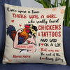 Personalized Chicken Lady Pillow JR62 24O32 1