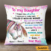 Personalized Daughter Unicorn Pillow JR63 24O47 1