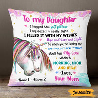 Personalized Daughter Unicorn Pillow JR63 24O47 thumb 1