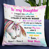 Personalized Daughter Unicorn Pillow JR63 24O47 thumb 1