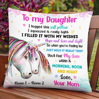 Personalized Daughter Unicorn Pillow JR63 24O47 thumb 1