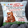 Personalized Bear Love Mom Grandma Spanish Mamá Abuela To Daughter Granddaughter Son Grandson Hug This Pillow JR610 95O34 1