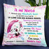 Personalized Unicorn Mom Grandma To Daughter Granddaughter Son Grandson Spanish Mamá Abuela Pillow JR71 24O47 1