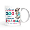 Personalized Dog Mom Baby Mug DB12 81O53 thumb 1