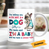 Personalized Dog Mom Baby Mug DB12 81O53 thumb 1