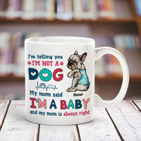 Personalized Dog Mom Baby Mug DB12 81O53 thumb 1