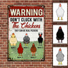 Personalized Chicken Outdoor Metal Sign JR71 85O57 1