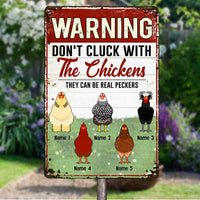 Personalized Chicken Outdoor Metal Sign JR71 85O57 thumb 1