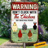 Personalized Chicken Outdoor Metal Sign JR71 85O57 1