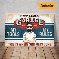 Personalized Grandpa Dad Garage Man Cave Poster DB278 87O53 thumb 1