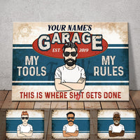 Personalized Grandpa Dad Garage Man Cave Poster DB278 87O53 thumb 1