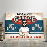 Personalized Grandpa Dad Garage Man Cave Poster DB278 87O53 thumb 1