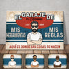 Personalized Grandpa Dad Garage Man Cave Spanish Garaje Poster DB311 87O53 1