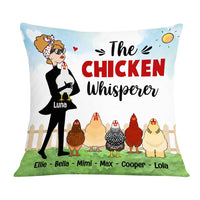 Personalized Chicken Whisperer Pillow JR72 85O57 thumb 1
