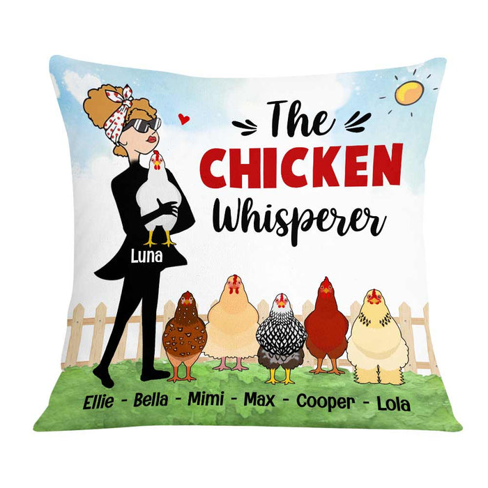 Personalized Chicken Whisperer Pillow JR72 85O57 1