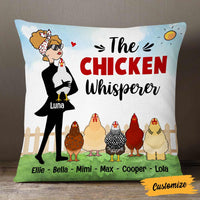 Personalized Chicken Whisperer Pillow JR72 85O57 thumb 1