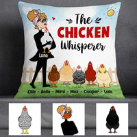 Personalized Chicken Whisperer Pillow JR72 85O57 thumb 1