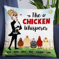 Personalized Chicken Whisperer Pillow JR72 85O57 thumb 1