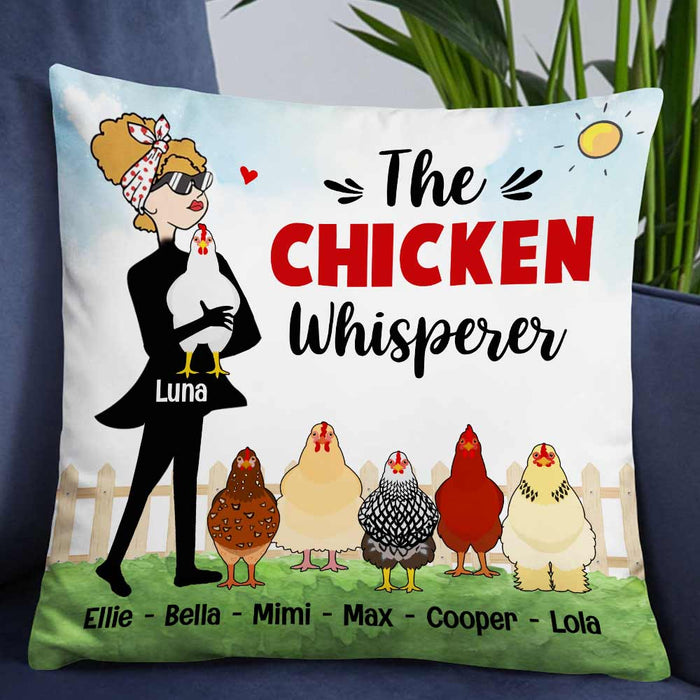 Personalized Chicken Whisperer Pillow JR72 85O57 1