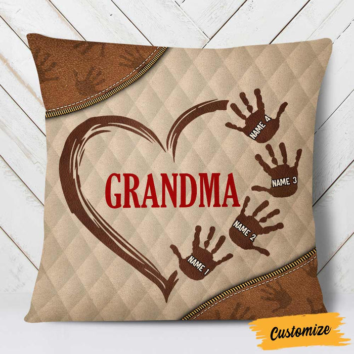 Personalized Love Mom Grandma Pillow JR75 30O57 1