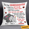 Personalized Daughter Granddaughter Mom Grandma Elephant Pillow JR76 30O32 1