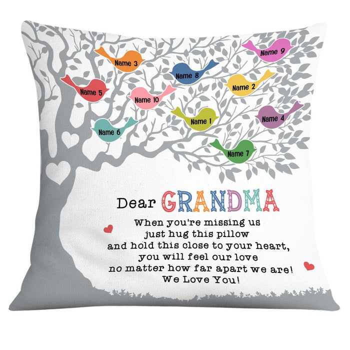 Personalized Love Mom Grandma Pillow JR74 85O32 1