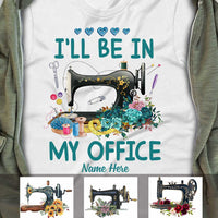 Personalized Sewing Quilting Office T Shirt JR72 81O34 thumb 1
