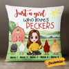 Personalized A Girl Loves Chicken Pillow JR79 30O24 1