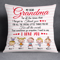 Personalized Love Mom Grandma Pillow JR77 26O24 thumb 1