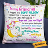 Personalized Love Mom Grandma Unicorn Pillow JR103 26O34 1