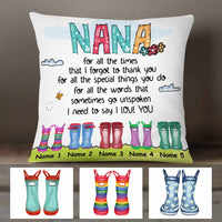 Personalized Love Mom Grandma Pillow JR105 26O58 thumb 1