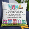 Personalized Love Mom Grandma Pillow JR105 26O58 1