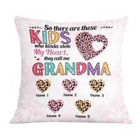 Personalized Stole Love Mom Grandma Heart Pillow JR77 95O57 thumb 1