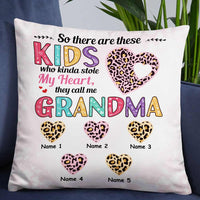 Personalized Stole Love Mom Grandma Heart Pillow JR77 95O57 thumb 1
