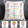 Personalized Love Mom Grandma Grandkids Pillow JR75 24O57 1