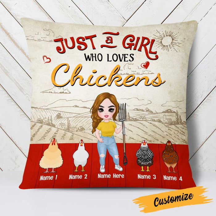 Personalized Chicken Pillow JR101 23O23 1