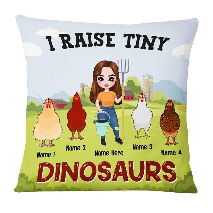 Personalized Chicken I Raise Pillow JR108 26O53 1