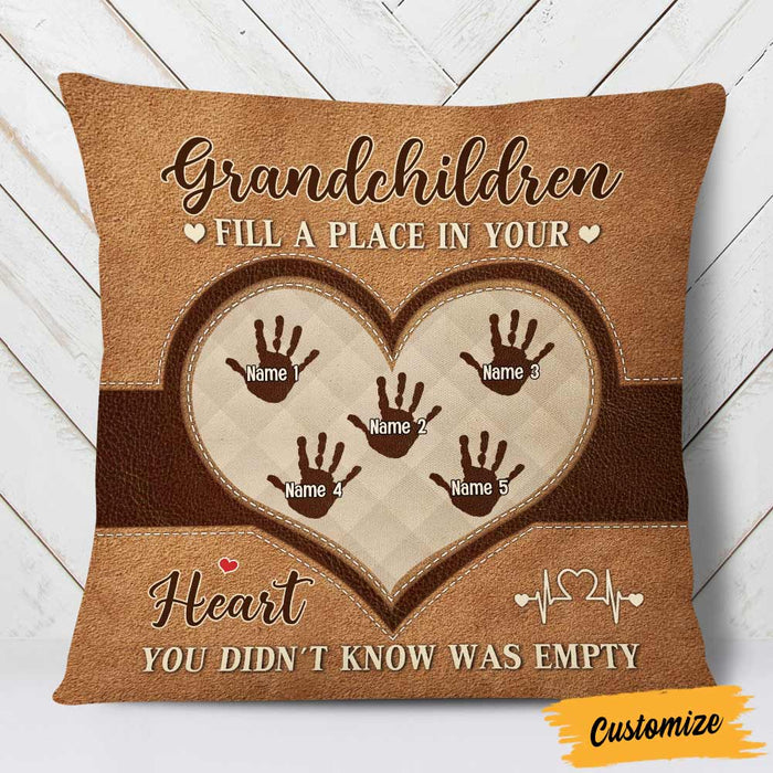 Personalized Love Mom Grandma Heart Pillow JR107 95O57 1