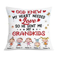 Personalized Love Mom Grandma Pillow JR111 23O36 thumb 1