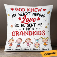 Personalized Love Mom Grandma Pillow JR111 23O36 thumb 1
