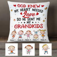 Personalized Love Mom Grandma Pillow JR111 23O36 thumb 1