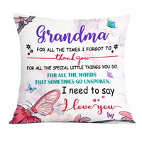 Personalized Love Mom Grandma Pillow JR102 23O23 thumb 1