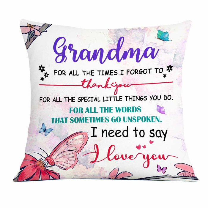 Personalized Love Mom Grandma Pillow JR102 23O23 1