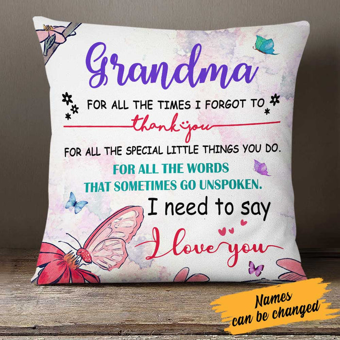 Personalized Love Mom Grandma Pillow JR102 23O23 1