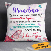 Personalized Love Mom Grandma Pillow JR102 23O23 thumb 1