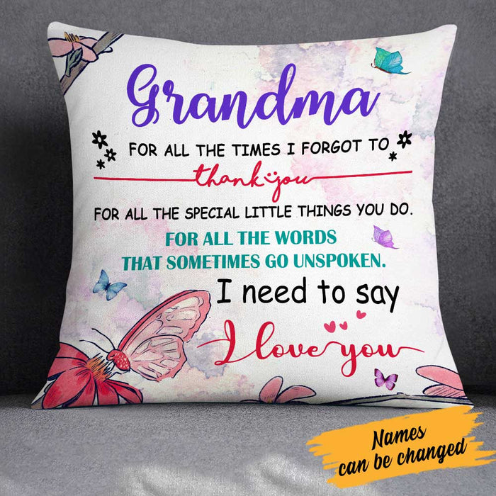 Personalized Love Mom Grandma Pillow JR102 23O23 1