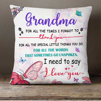 Personalized Love Mom Grandma Pillow JR102 23O23 thumb 1